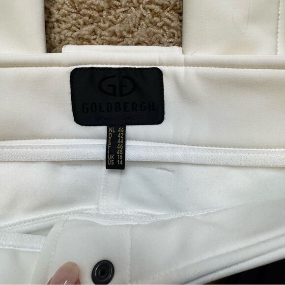Goldbergh Pippa Ski Pants Waterproof White Black NWT US 14 - Picture 6 of 11